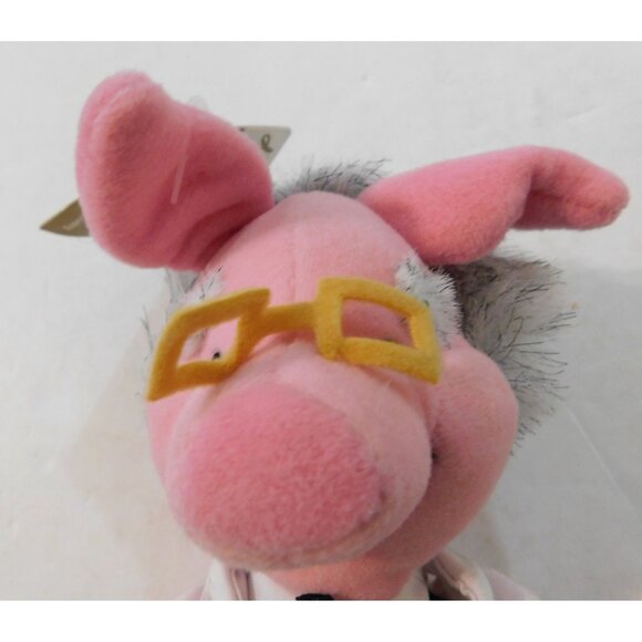 Disney Store Piglet Teacher Mini Bean Bag Plush Pink White Shirt  8" - Picture 5 of 6